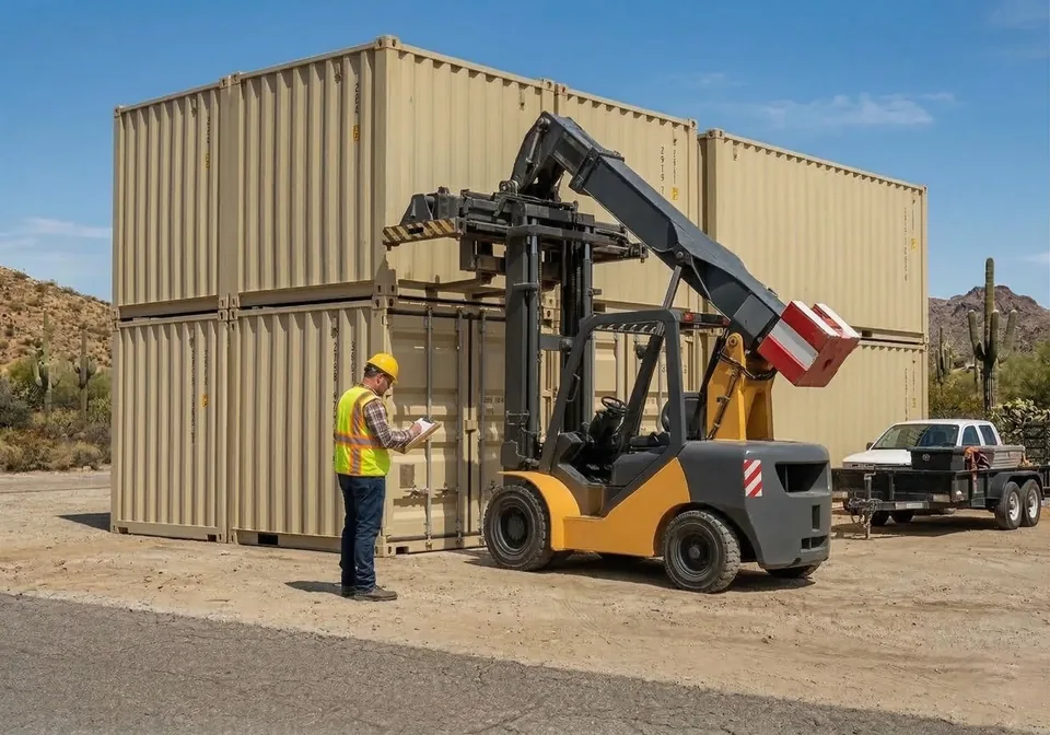 Contenedor adaptado para espacio habitable en Hermosillo